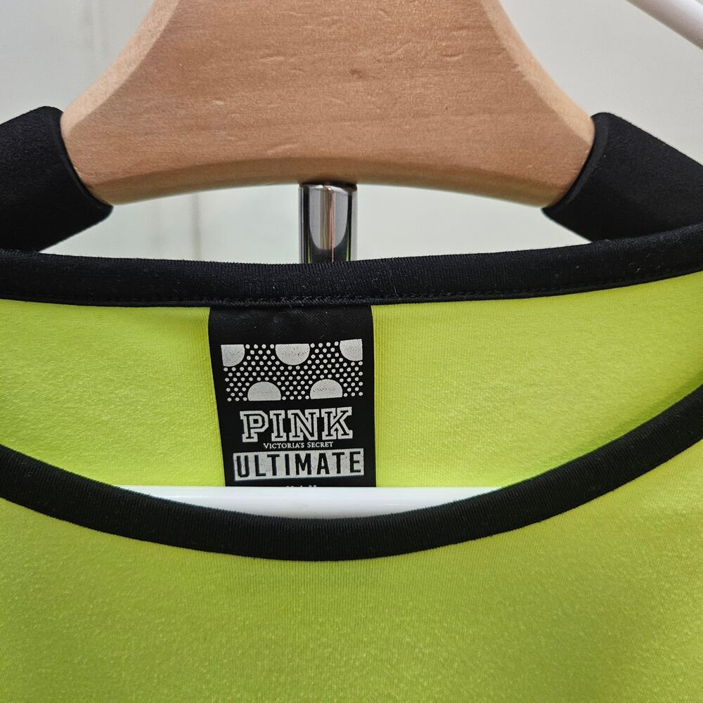 Women's Victoria Secret Pink Ultimate Florescent Sport Shirt Size M - Picture 2 of 6